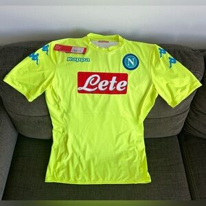 Kappa Authentic SSC Napoli 2016 Goalkeeper Italy Soccer Jersey Men’s Sz: XL